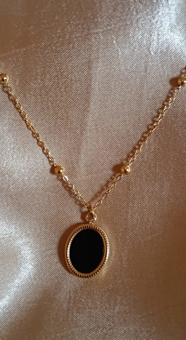 8k_Gold_Plated_Plated_Stainless_Steel_Anti_Tarnish_Black_Pendant_Minimal_Jewellery_For_Women