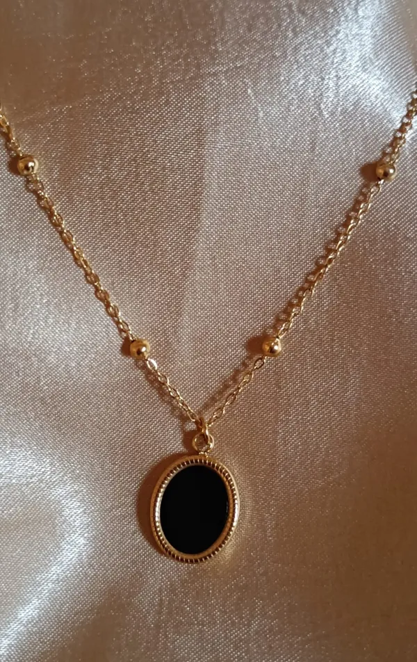8k_Gold_Plated_Plated_Stainless_Steel_Anti_Tarnish_Black_Pendant_Minimal_Jewellery_For_Women
