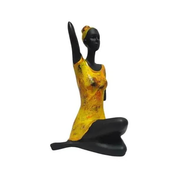 Yellow_And_Black_Handcrafted_Resin_Modern_Yoga_Lady_Showpiece_For_Home_And_Office_Decor_20_X_8_X_20_Cm
