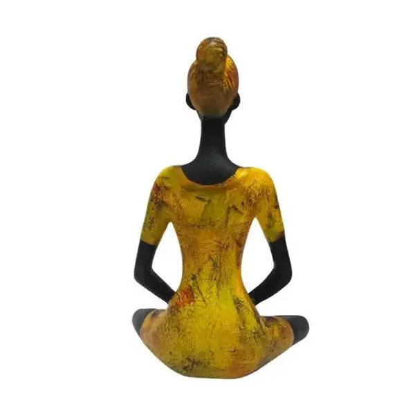 Yellow_And_Black_Handcrafted_Resin_Yoga_Lady_Showpiece_For_Home_And_Office_Decor_20_X_8_X_20_Cm