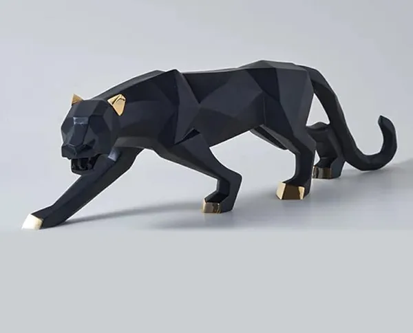 Black_Handcrafted_Resin_Jaguar_Showpiece_For_Home_And_Office_Decor_10_X_2.25_X_5_Inches