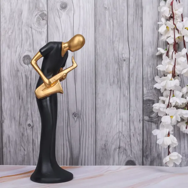 Black_And_Gold_Handcrafted_Resin_Saxophone_Women_Player_Showpiece_For_Home_And_Office_Decor_8.9_X_8.9_X_30.5_Cm