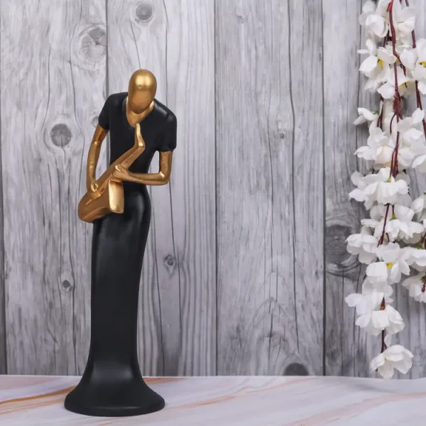 Black_And_Gold_Handcrafted_Resin_Saxophone_Women_Player_Showpiece_For_Home_And_Office_Decor_8.9_X_8.9_X_30.5_Cm
