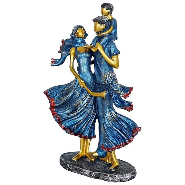 Blue_Handcrafted_Resin_Family_Showpiece_For_Home_And_Office_Decor