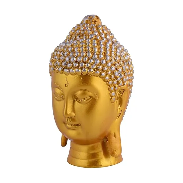 Golden_Handcrafted_Resin_Buddha_Head_Showpiece_For_Home_And_Office_Decor_5_X_2_Inches