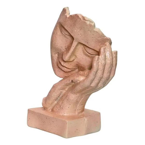 Brown_Handcrafted_Resin_Human_Face_Showpiece_For_Home_And_Office_Decor_17_X_10_X_21_Cm