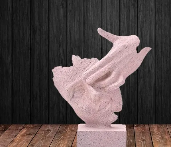 Pink_Handcrafted_Resin_Human_Face_Showpiece_For_Home_And_Office_Decor_8_X_20_X_21_Cm