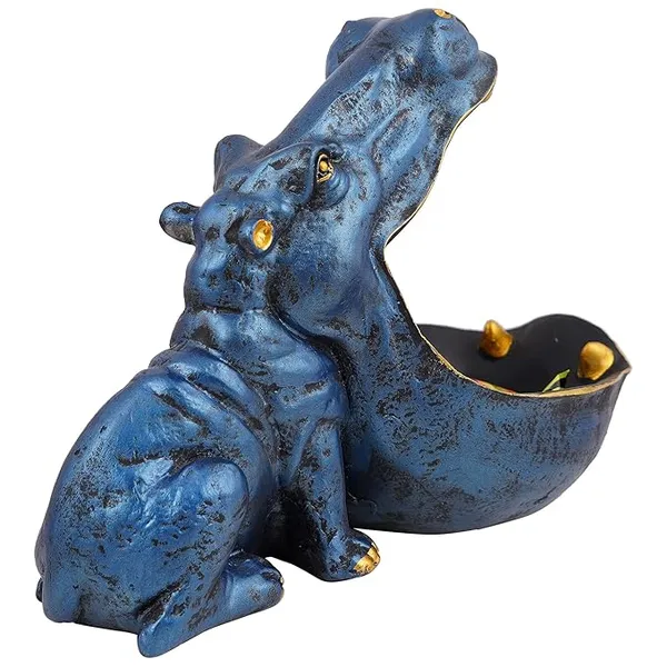 Blue_Handcrafted_Resin_Hippopotamus_Showpiece_Showpiece_For_Home_And_Office_Decor_10L_X_3.20W_X_9H_Inches