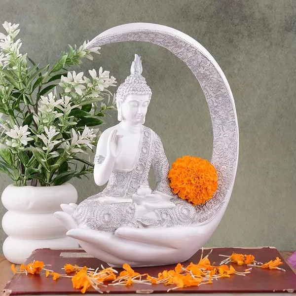White_Handcrafted_Resin_Moonlit_Buddha_Meditation_Figurine_Showpiece_For_Home_And_Office_Decor_15L_X_12W_X_15H_Cm