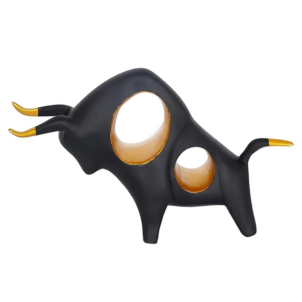 Black_And_Gold_Handcrafted_Resin_Angular_Bull_Figurine_Showpiece_For_Home_And_Office_Decor_8_X_4_Inches