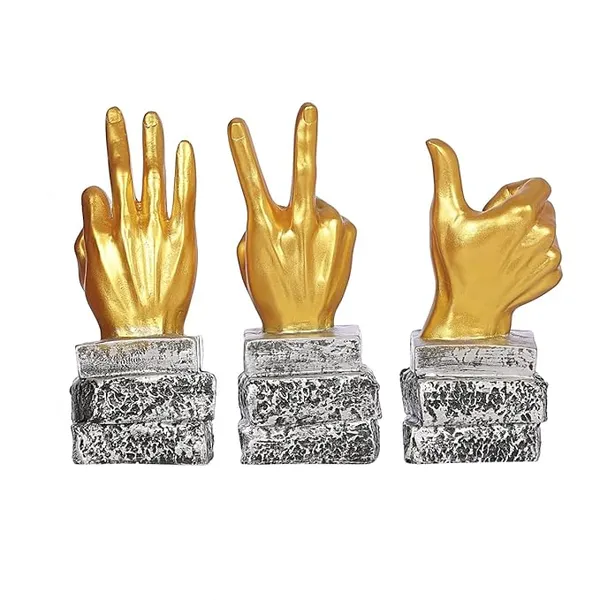 Pack_Of_3_Golden_Handcrafted_Resin_Hand_Gesture_Figurines_Showpiece_For_Home_And_Office_Decor_8.8_Cm_X_23_Cm