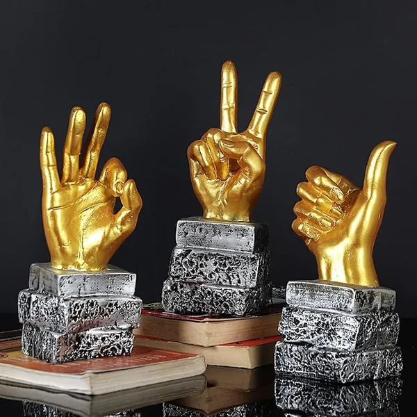 Pack_Of_3_Golden_Handcrafted_Resin_Hand_Gesture_Figurines_Showpiece_For_Home_And_Office_Decor_8.8_Cm_X_23_Cm