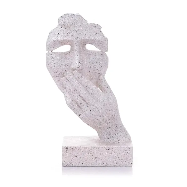 White_Handcrafted_Resin_Human_Face_Showpiece_For_Home_And_Office_Decor_14_X_19_X_21_Cm