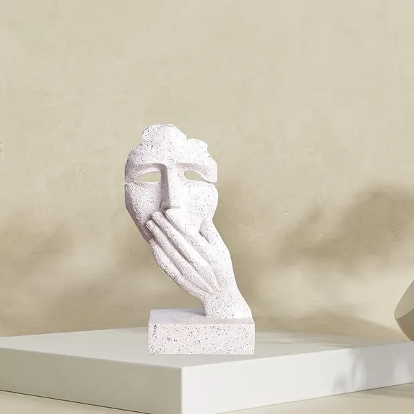 White_Handcrafted_Resin_Human_Face_Showpiece_For_Home_And_Office_Decor_14_X_19_X_21_Cm