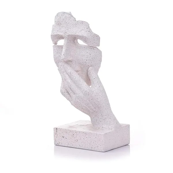 White_Handcrafted_Resin_Human_Face_Showpiece_For_Home_And_Office_Decor_14_X_19_X_21_Cm