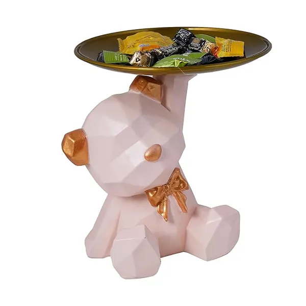 Pink_Handcrafted_Resin_Cool_Bear_Showpiece_For_Home_And_Office_Decor_4_X_6_Inches