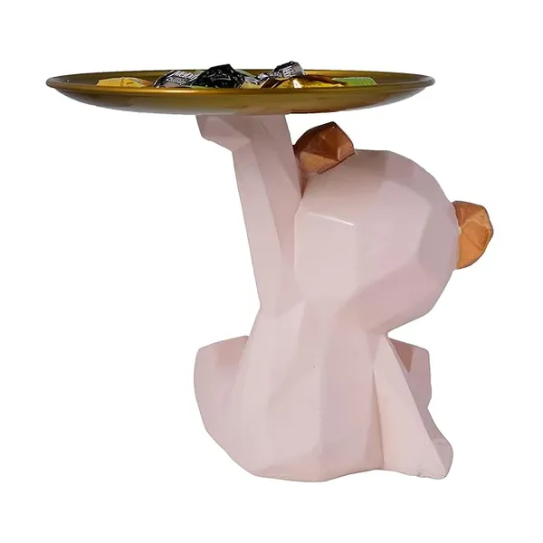 Pink_Handcrafted_Resin_Cool_Bear_Showpiece_For_Home_And_Office_Decor_4_X_6_Inches