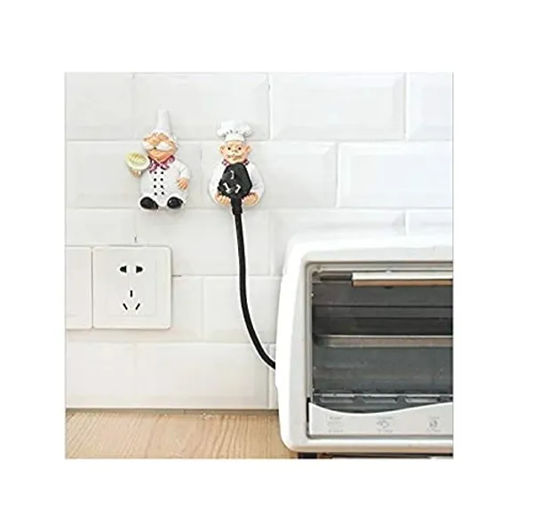 Set_Of_2_White_Multipurpose_Cable_And_Plug_Holder_Cute_Cartoon_Wall_Hook