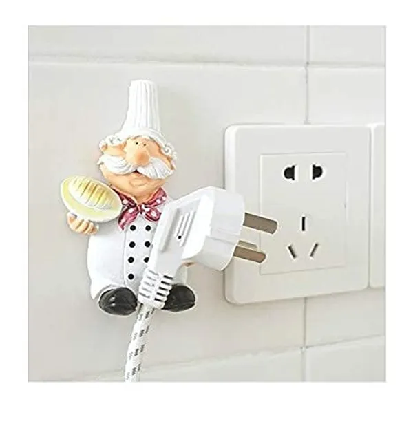 Set_Of_2_White_Multipurpose_Cable_And_Plug_Holder_Cute_Cartoon_Wall_Hook