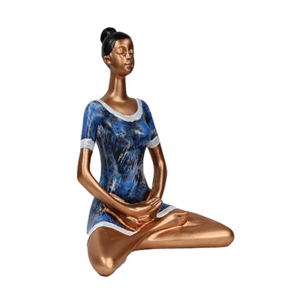 Blue_And_Rose_Gold_Handcrafted_Resin_Yoga_Lady_Showpiece_For_Home_And_Office_Decor_20_X_8_X_20_Cm