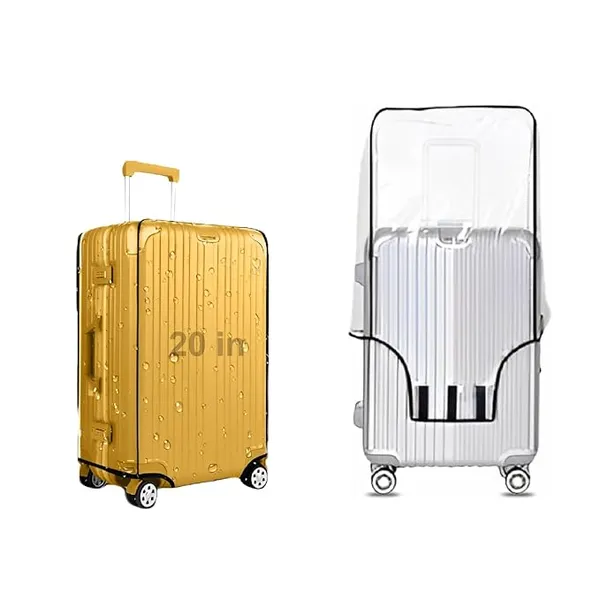 20_inch_Trolley_Bag_Cover/Suitcase_Bag_Cover/Waterproof_Dustproof_Luggage_Covers/Zippered_Clear_PVC_Suitcase_Covers_Protectors_(Set_of_1)