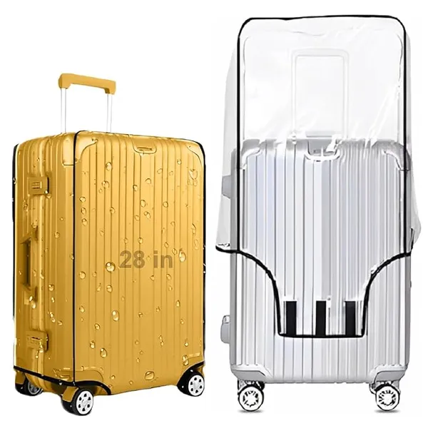 28_inch_Trolley_Bag_Cover/Suitcase_Bag_Cover/Waterproof_Dustproof_Luggage_Cover/Zippered_Clear_PVC_Suitcase_Covers_Protector_(Set_of_1)