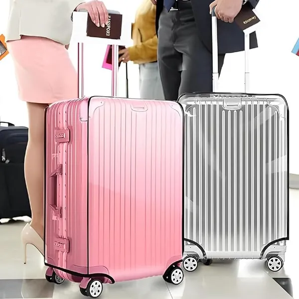 28_inch_Trolley_Bag_Cover/Suitcase_Bag_Cover/Waterproof_Dustproof_Luggage_Cover/Zippered_Clear_PVC_Suitcase_Covers_Protector_(Set_of_1)