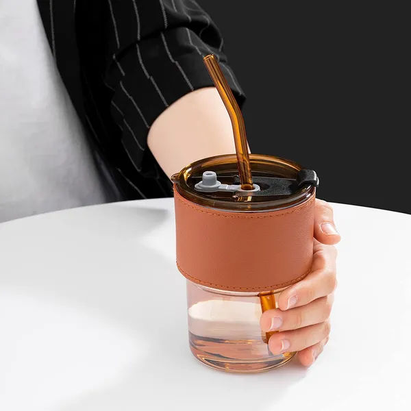 Glass_Tumbler_with_Silicone_Straw_and_Lid_-_Summer_Travel_Essential_Bottle