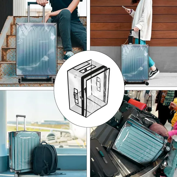 Combo_of_3_Trolley_Bag_Cover/Suitcase_Bag_Cover/Waterproof_Dustproof_Luggage_Cover/Zippered_Clear_PVC_Suitcase_Covers_Protectors_(28_inch,_24_inch,_20inch)