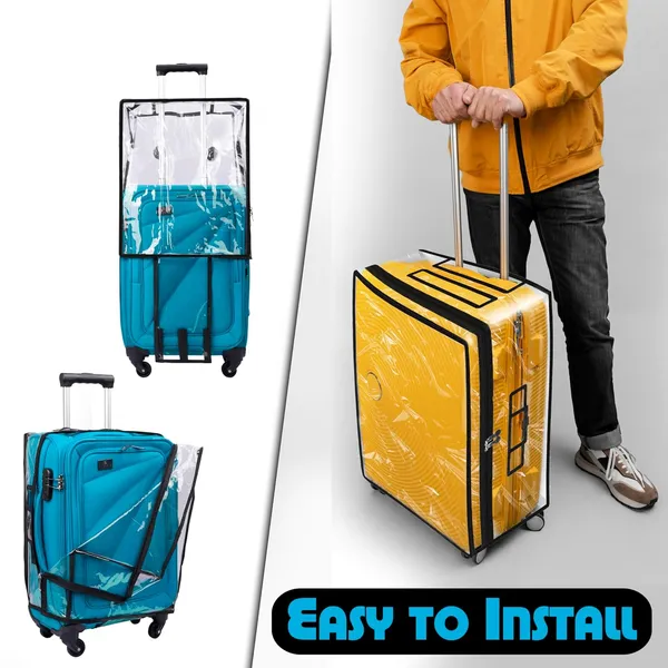 Combo_of_3_Trolley_Bag_Cover/Suitcase_Bag_Cover/Waterproof_Dustproof_Luggage_Cover/Zippered_Clear_PVC_Suitcase_Covers_Protectors_(28_inch,_24_inch,_20inch)