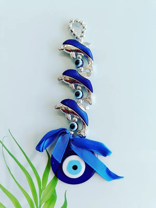 Multicolor_Feng_Shui_Vastu_Evil_Eye_Wall_Hanging_with_Silver_Three_Fish_for_Good_Luck_Prosperity_Zodaic_Success_Health_Wealth_Office_Home_Decor_&_Car