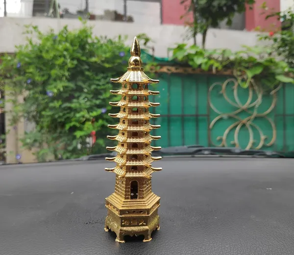 Metal_Golden_Finish_Feng_Shui_Education_9_Layers_Pagoda_Tower_(Gold,_6_Inches)