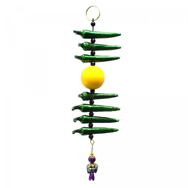 Multicolor_Nimbu_Mirchi_Metallic_Wall_Hanging_Nazar_Battu,_Evil_Eye_Talisman_Protector_Hanging,_Good_Luck_Charm,_Protection_from_Negativity_for_Homes,_Door,_Vehicles_&_Offices_(10x3_Inch,_Green)