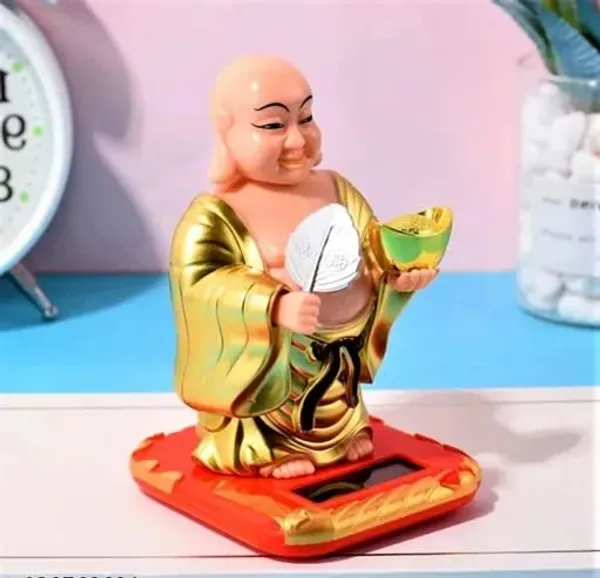 Golden_Solar_Laughing_Buddha_Holding_Ingot_&_Waving_Fan_And_Moving_Head_Idol_For_Health_Wealth_&_Prosperity_Idol_(10L_X_8W_X_13H_Cm)