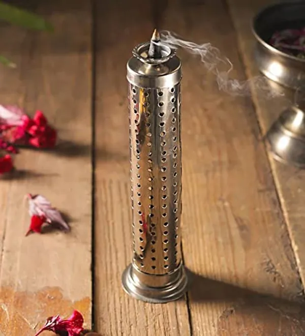 Silver_Stainless_Steel_Agarbatti_Stand_With_Cover_&_Ash_Catcher_(24L_X_7W_X_7Th_Cm)