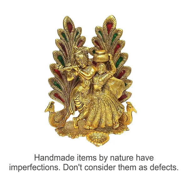 Golden_Metal_Peacock_Design_Radha_Krishna_Idol_Showpiece_With_Diya_For_Puja_And_Home_Decor_(6.6_Inch_X_5.4_Inch)