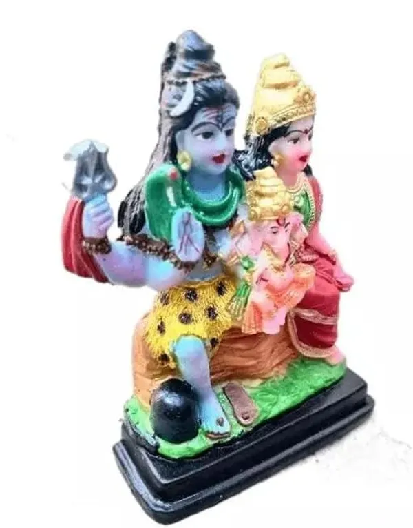 Multicolor_Marble_God_Idol_Shiva_Parvati_And_Ganesha_(9L_X_9W_X_9H_Cm)