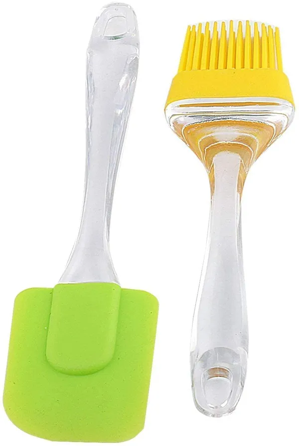 Multicolor_Silicone_Spatula_And_Brush_Set_(21_X_5_X_1_Cm)_(Set_Of_2)