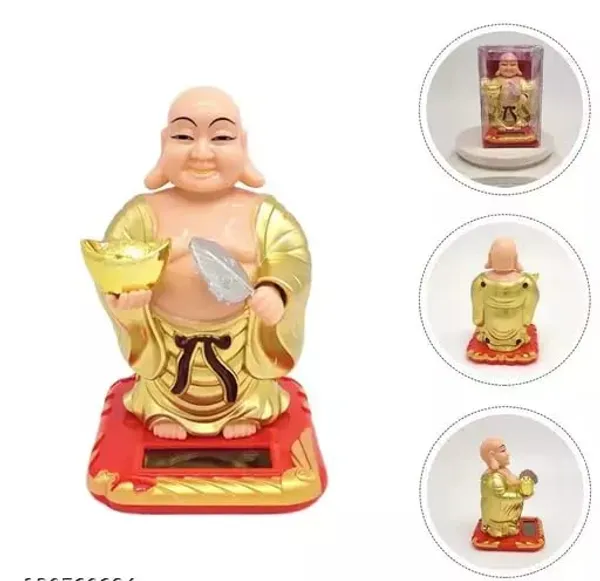 Multicolor_Polyresin_Solar_Laughing_Buddha_With_Holding_Ingot_And_Waving_Fan_Moving_Head_Idol_(10L_X_8W_X_13H_Cm)