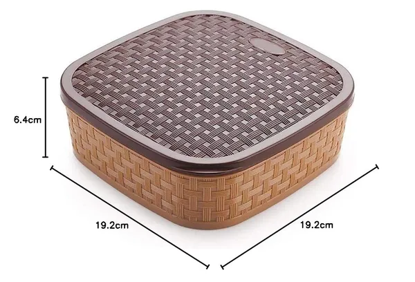 Multicolor_Plastic_Square_7_Sections_Multipurpose_Masala_Rangoli_Dabba_Box_Set_(19.2L_X_19.2W_X_6.4H_Cm)_(2_Pc)