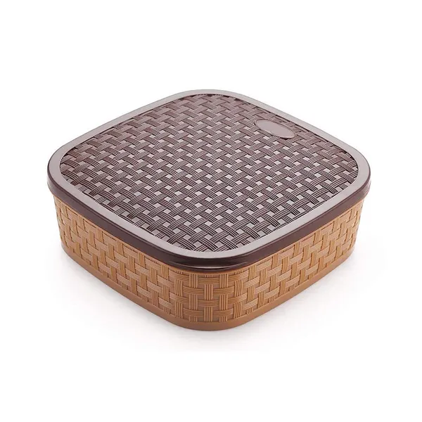 Multicolor_Plastic_Square_7_Sections_Multipurpose_Masala_Rangoli_Dabba_Box_Set_(19.2L_X_19.2W_X_6.4H_Cm)_(2_Pc)