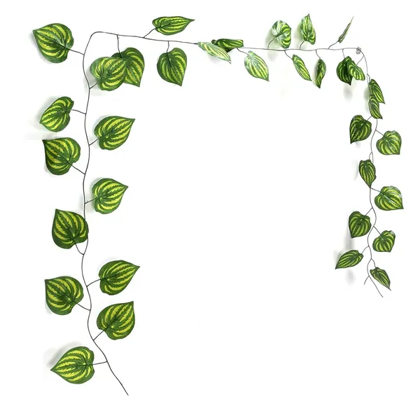 Green_Artificial_Plastic_Fake_Hanging_Watermelon_Leaf_For_Gardens
