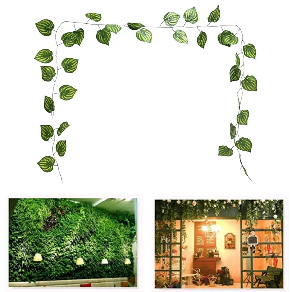 Green_Artificial_Plastic_Fake_Hanging_Watermelon_Leaf_For_Gardens