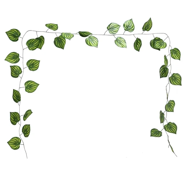 Green_Artificial_Plastic_Fake_Hanging_Watermelon_Leaf_For_Gardens