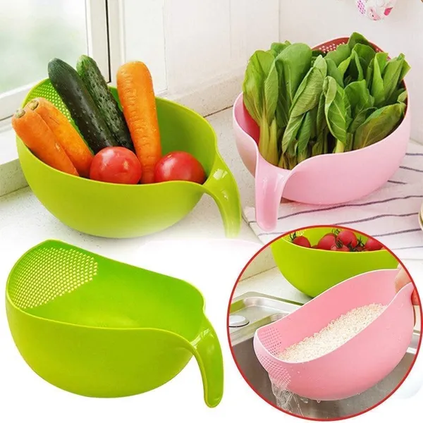 Green_Water_Strainer_Or_Washer_Bowl_For_Rice_Vegetable_&_Fruits_(11_X_6_X_5_Cm)