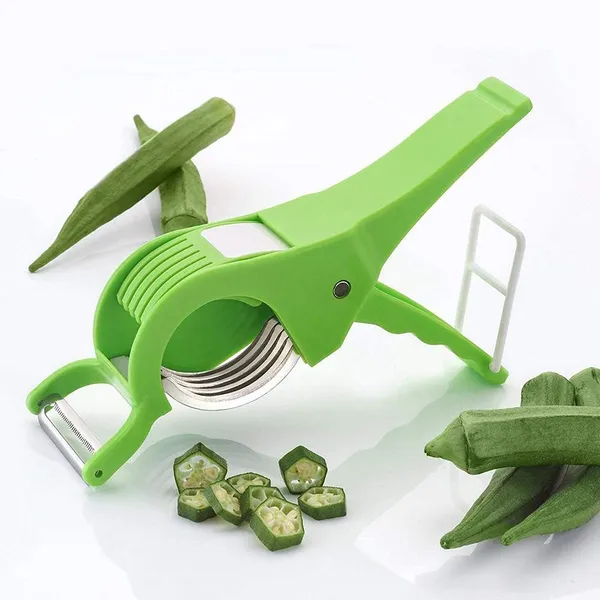 Multicolor_Silicone_Spatula_And_Brush,_2_In_1_Cutter_&_Peeler,Fridge_Storage_Basket_Shelf_Organizer_(10_X_10_X_8_Cm)_(Set_Of_3)