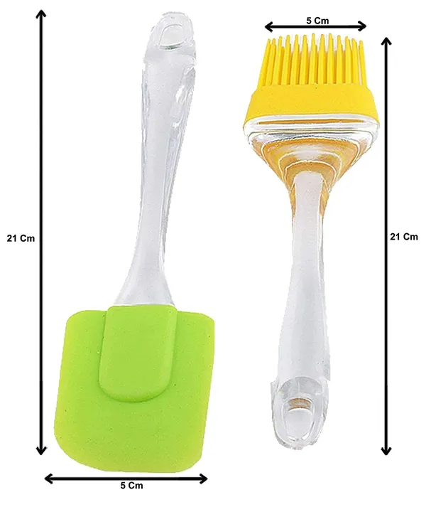 Multicolor_Silicone_Spatula_And_Brush,_2_In_1_Cutter_&_Peeler,Fridge_Storage_Basket_Shelf_Organizer_(10_X_10_X_8_Cm)_(Set_Of_3)