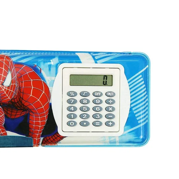 Multicolor_Pencil_Boxes_With_Calculator_And_Sharpener_For_Boys_Girls_(Doremon,_Spider_Man_And_Avengers)_(24_X_9_X_3_Cm)_(Pack_Of_2)