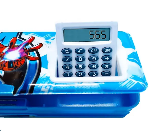 Multicolor_Magnetic_Pencil_Box_With_Calculator_&_Dual_Sharpener_For_Kids_(Doraemon)_(24_X_9_X_3_Cm)