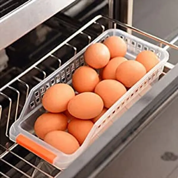 White_Refrigerator_Drawer_Fruit_Vegetables_Storage_Basket_(15_X_10_X_8_Cm)_(4_Pc)